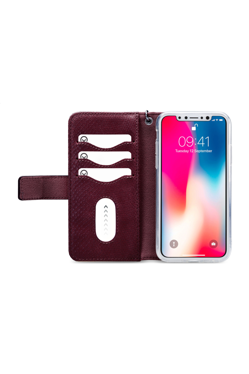 Mobilize 2In1 Gelly Zipper Case Apple Iphone Xs Max Bordeaux - Afbeelding 3