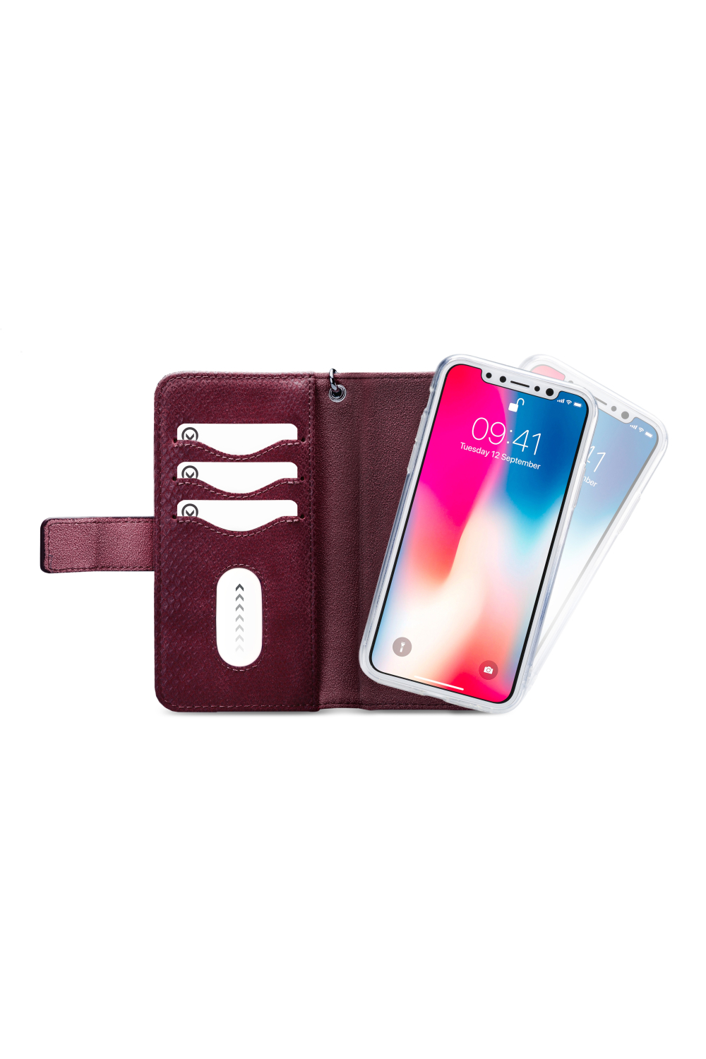 Mobilize 2In1 Gelly Zipper Case Apple Iphone Xs Max Bordeaux - Afbeelding 4
