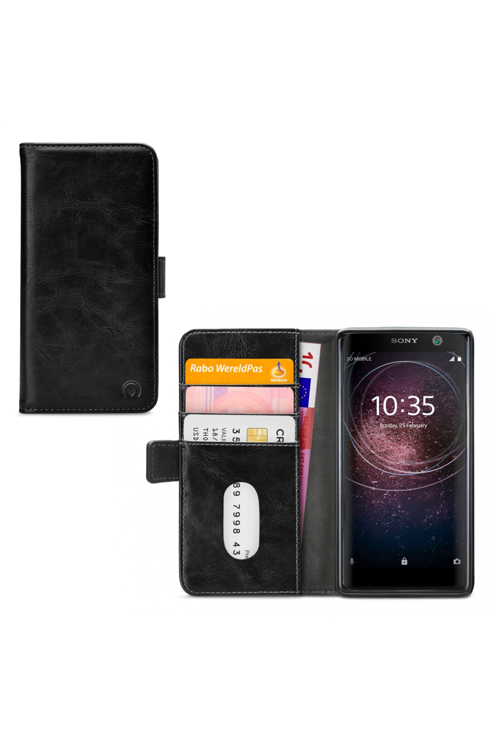 Mobilize Elite Gelly Wallet Book Case Sony Xperia Xa2 Plus Black