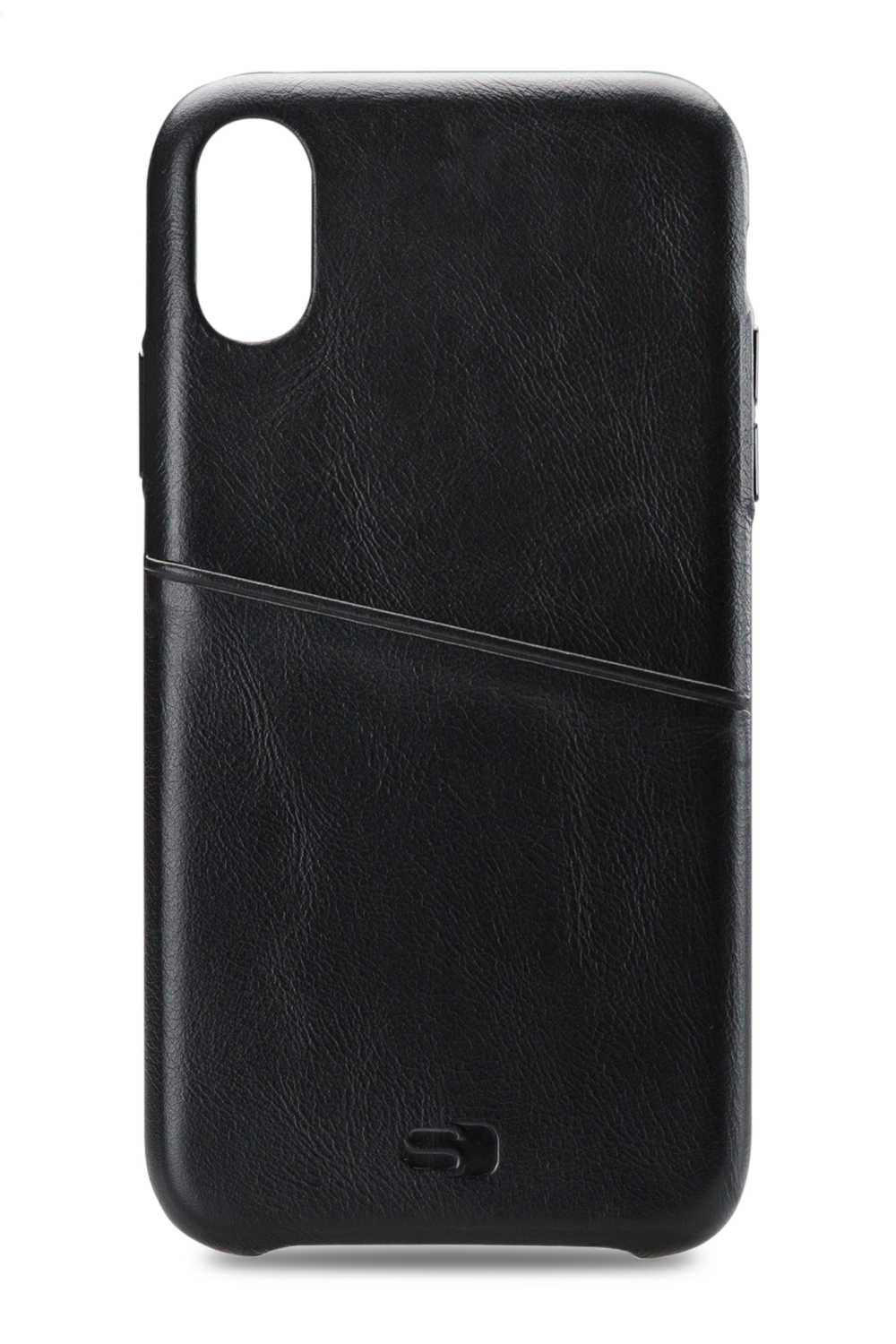 Senza Pure Leather Cover With Card Slot Apple Iphone Xs Max Deep Black