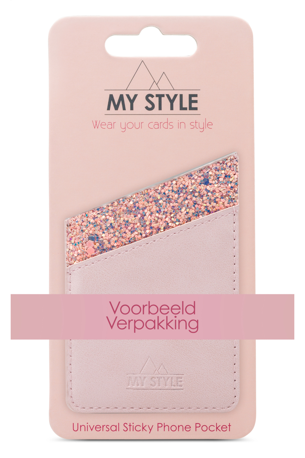 My Style Universal Sticky Card Pocket Purple Leopard - Afbeelding 3