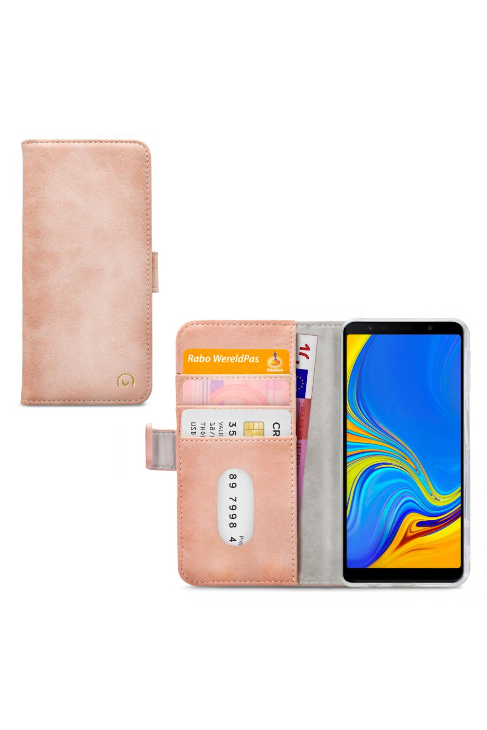 Mobilize Elite Gelly Wallet Book Case Samsung Galaxy A7 2018 Soft Pink