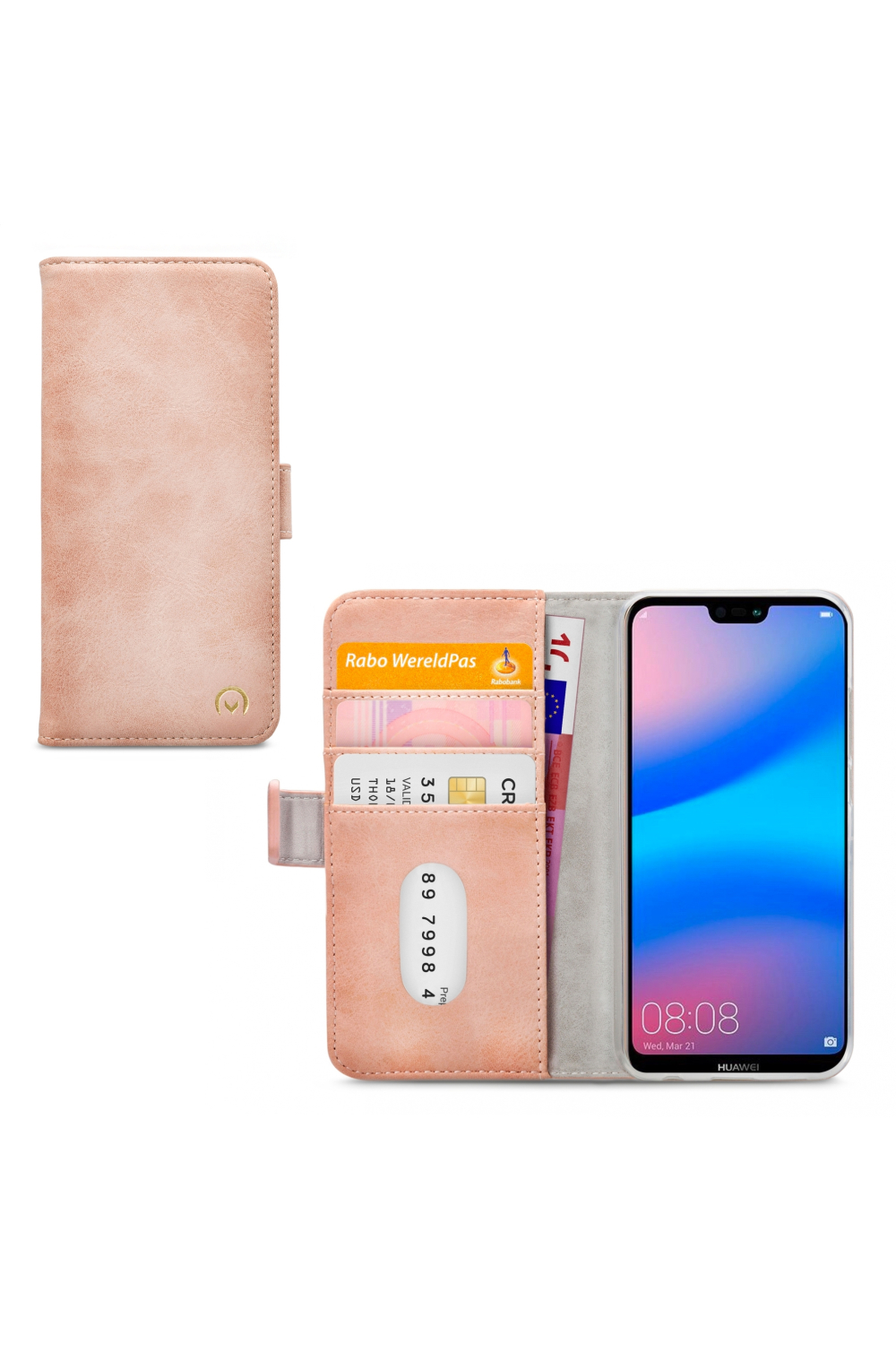 Mobilize Elite Gelly Wallet Book Case Huawei P20 Lite Soft Pink