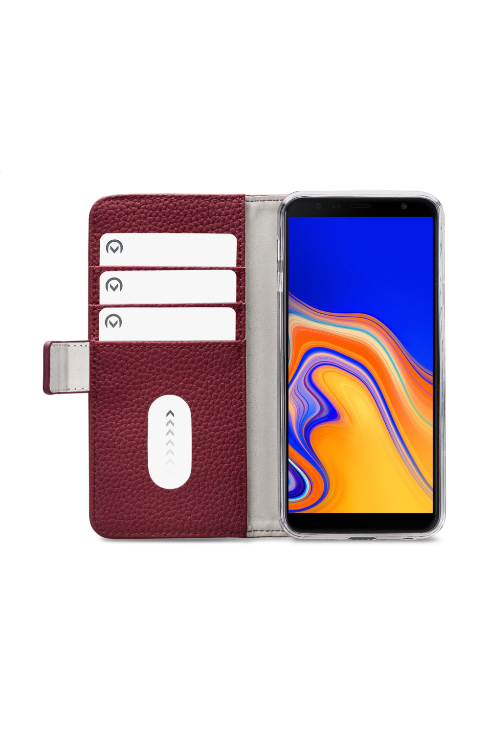 Mobilize Elite Gelly Wallet Book Case Samsung Galaxy J4+ Burgundy - Afbeelding 3