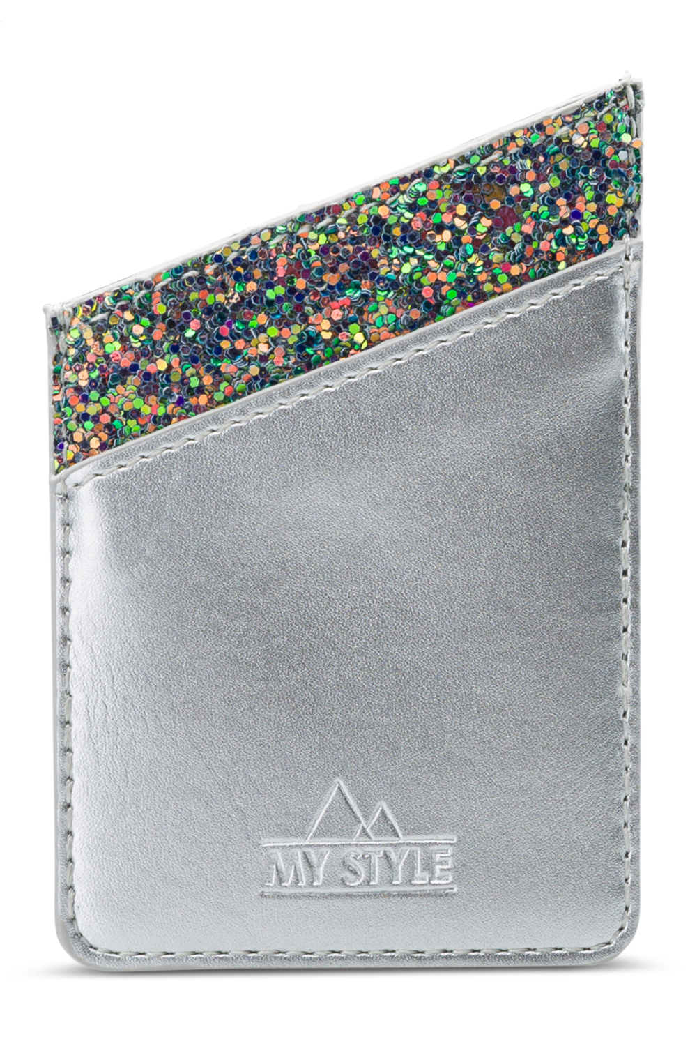 My Style Universal Sticky Card Pocket Silver Glam