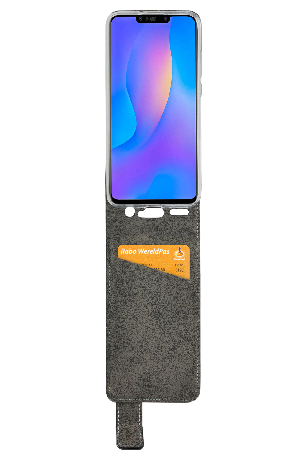 Mobilize Classic Gelly Flip Case Huawei P Smart+ 2019 Black - Afbeelding 2