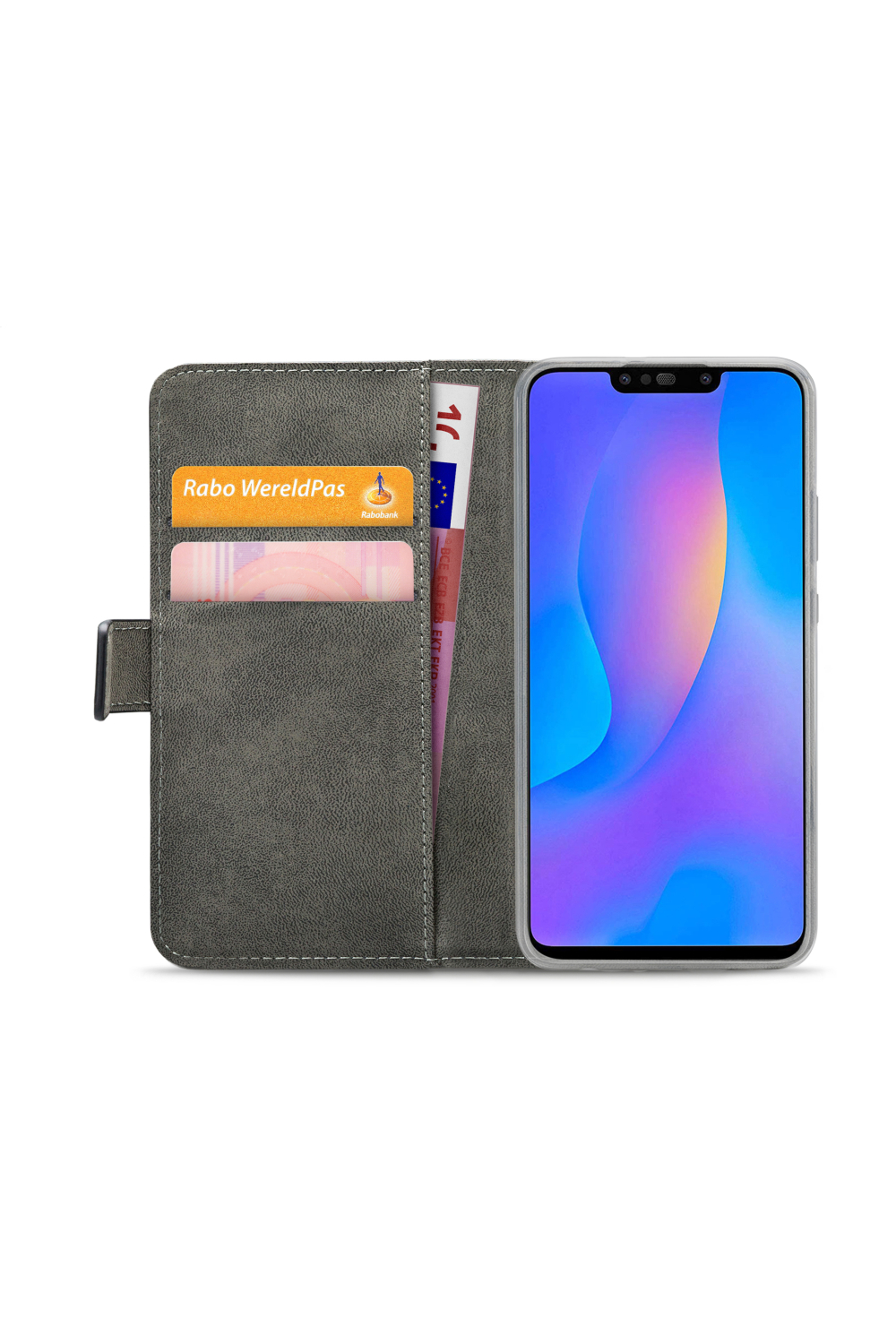 Mobilize Elite Gelly Wallet Book Case Huawei P Smart+ 2019 Black - Afbeelding 3