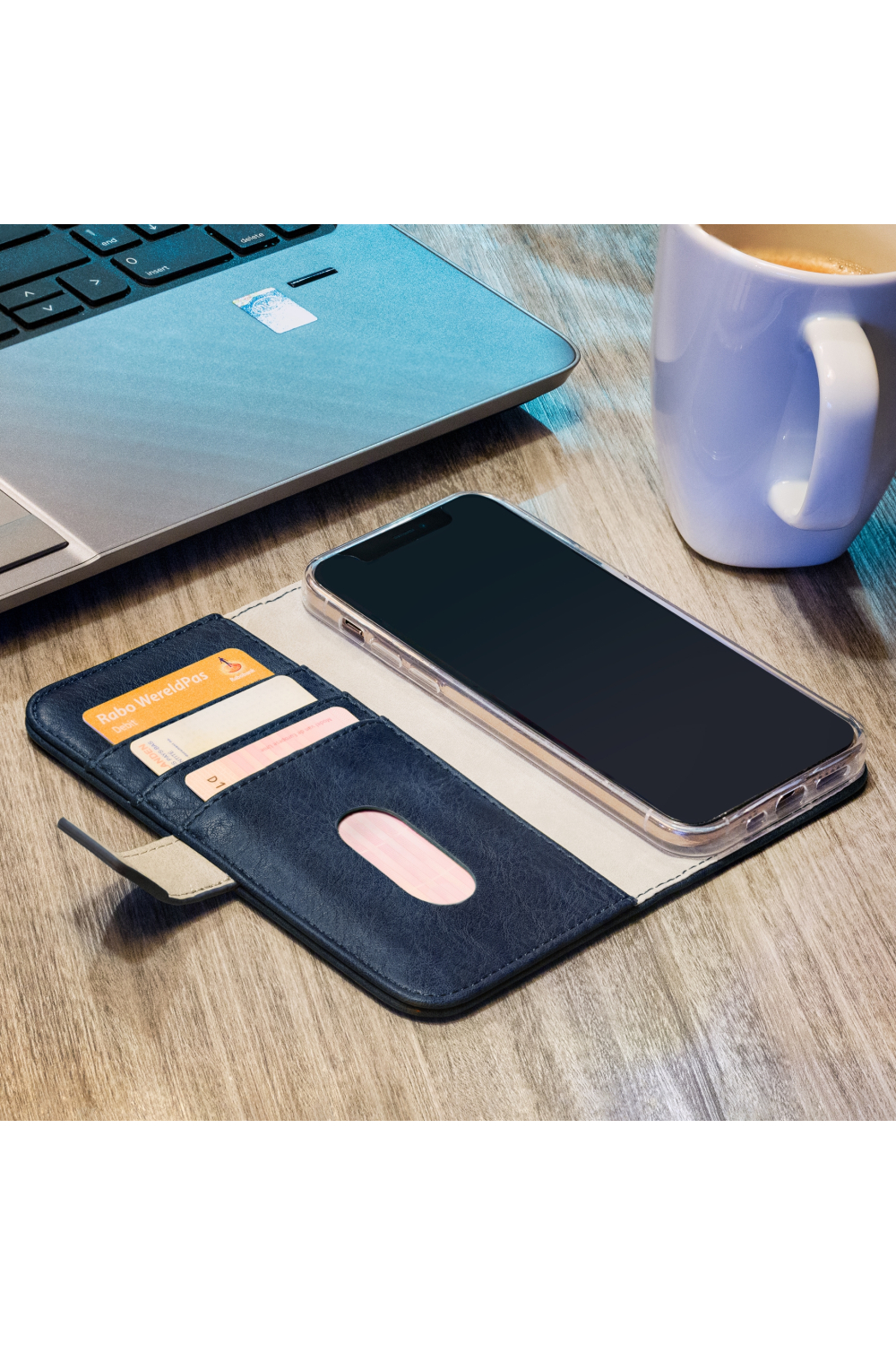 Mobilize Elite Gelly Wallet Book Case Huawei Y7 2019 Blue - Afbeelding 4