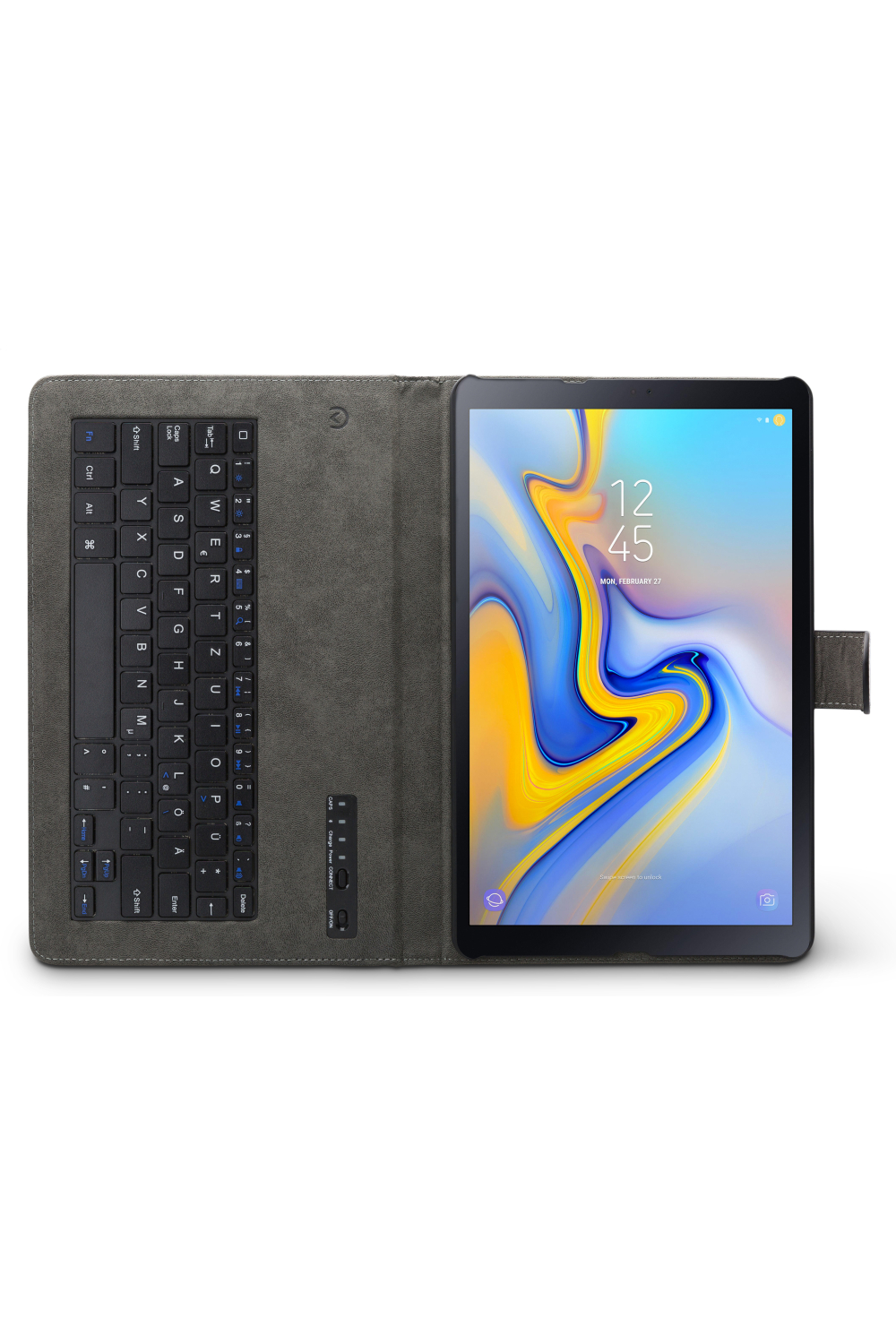 Mobilize Premium Bluetooth Keyboard Case Samsung Galaxy Tab A 10.5 2018 Black Qwertz - Afbeelding 4