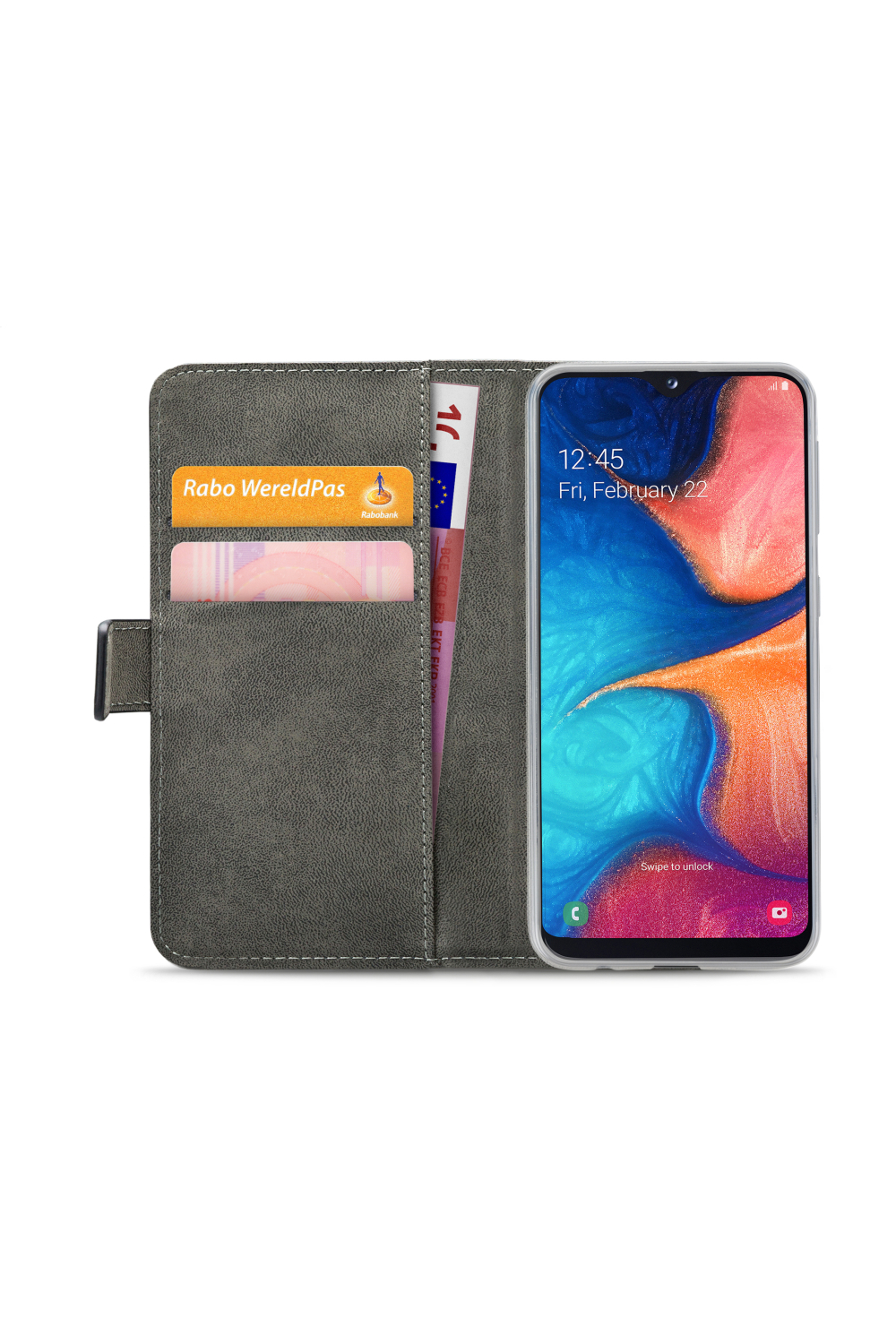 Mobilize Classic Gelly Wallet Book Case Samsung Galaxy A20E Black - Afbeelding 3