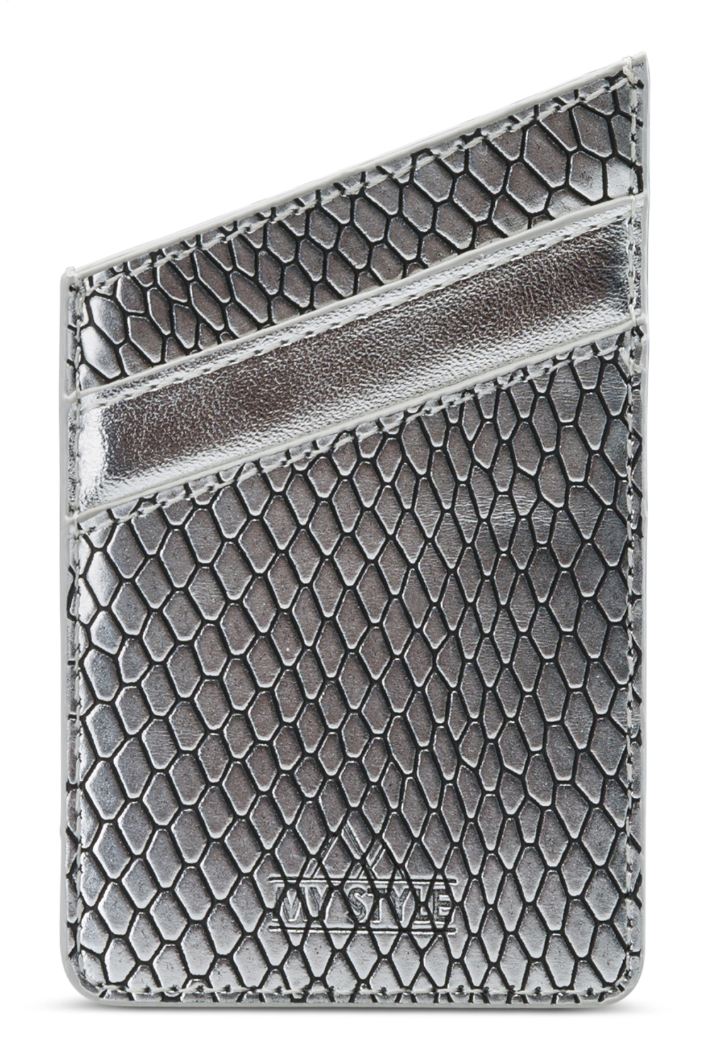 My Style Universal Sticky Card Pocket Silver Snake