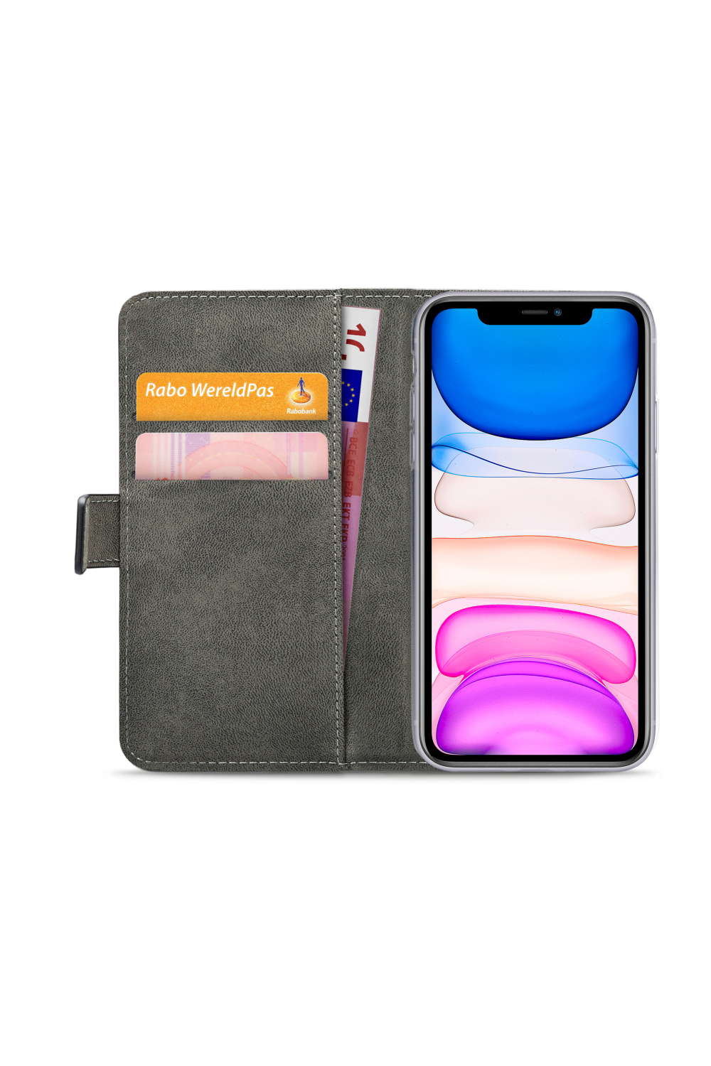 Mobilize Classic Gelly Wallet Book Case Apple Iphone Xr/11 Black - Afbeelding 3