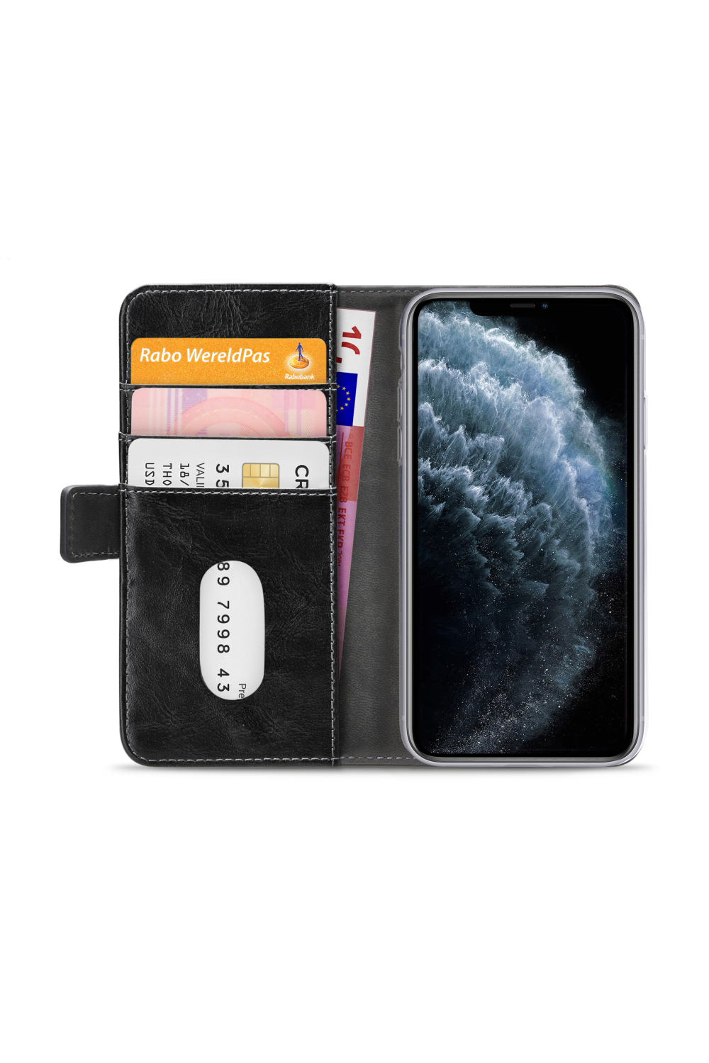 Mobilize Elite Gelly Wallet Book Case Apple Iphone 11 Pro Black - Afbeelding 3