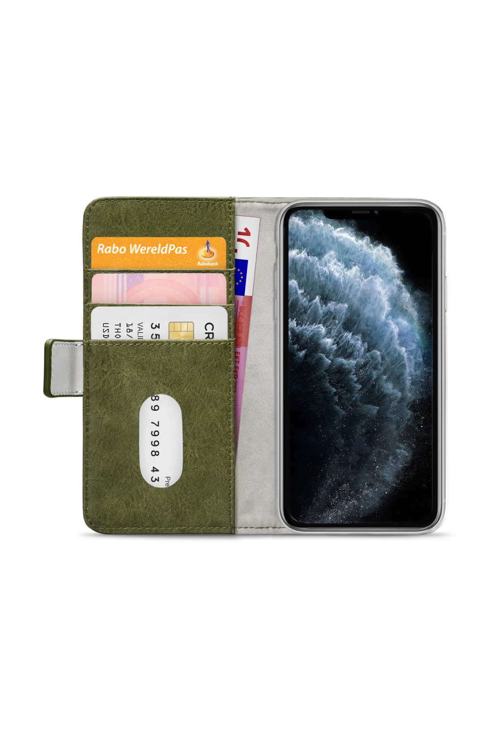 Mobilize Elite Gelly Wallet Book Case Apple Iphone 11 Pro Green - Afbeelding 4