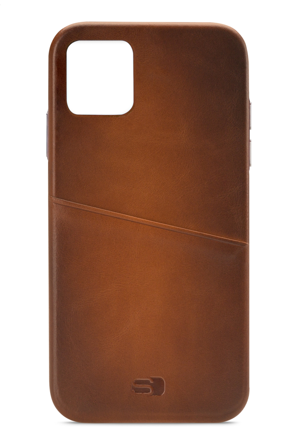 Senza Desire Leather Cover With Card Slot Apple Iphone 11 Burned Cognac