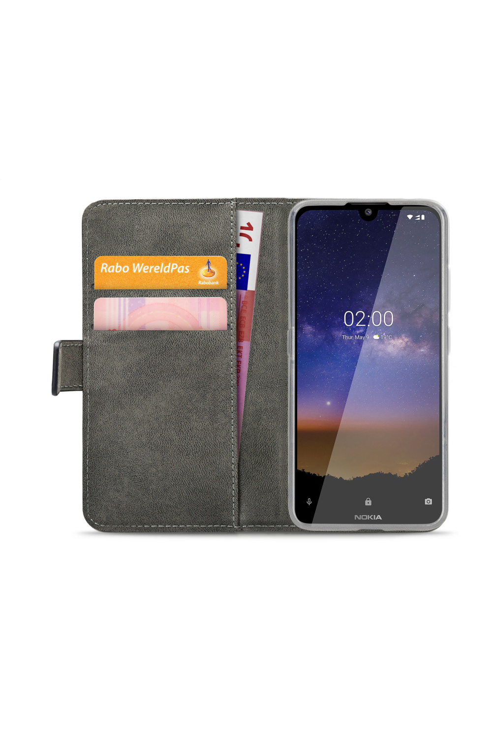 Mobilize Classic Gelly Wallet Book Case Nokia 2.2 Black - Afbeelding 3