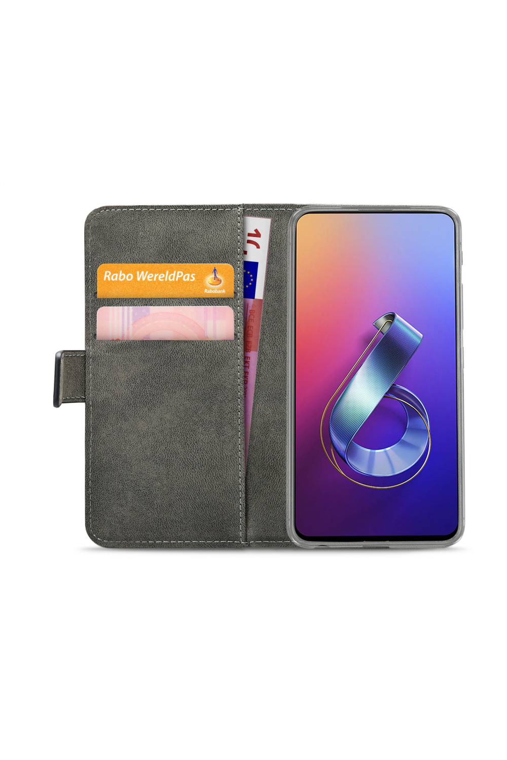 Mobilize Classic Gelly Wallet Book Case Asus Zenfone 6 Zs630Kl Black - Afbeelding 3