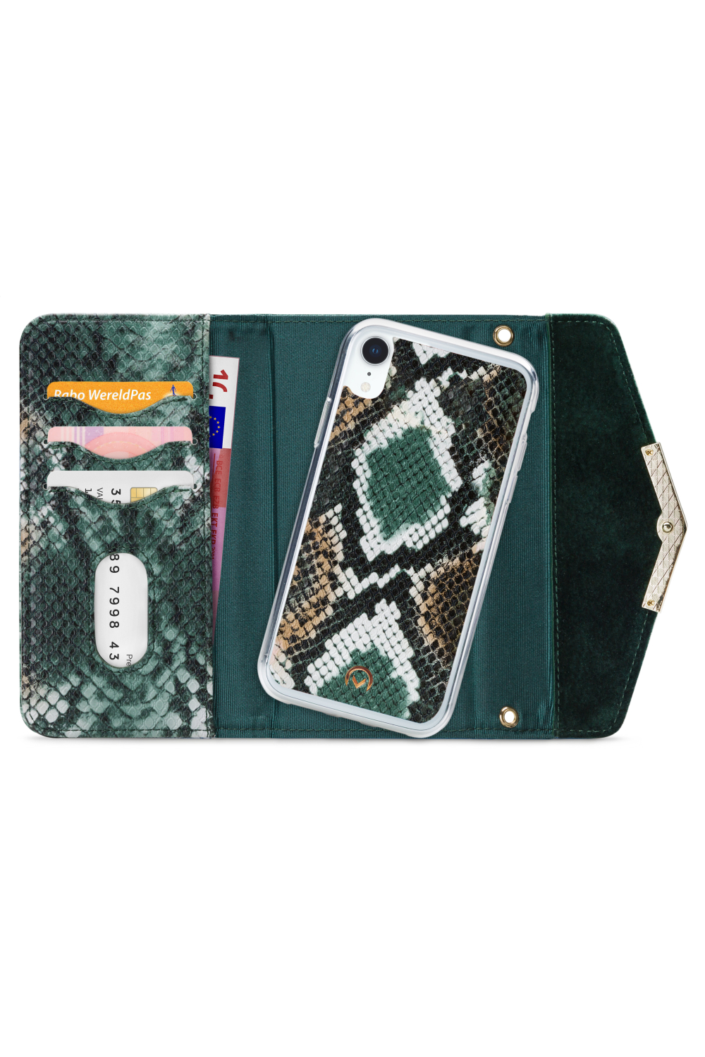 Mobilize 2In1 Gelly Velvet Clutch For Apple Iphone Xr Green Snake - Afbeelding 4