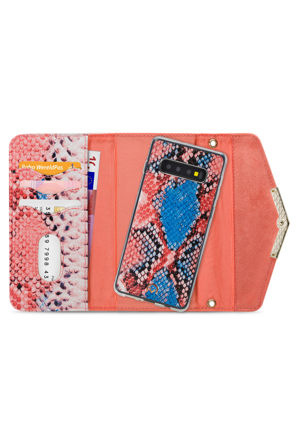 Mobilize 2In1 Gelly Velvet Clutch For Samsung Galaxy S10 Coral Snake - Afbeelding 4