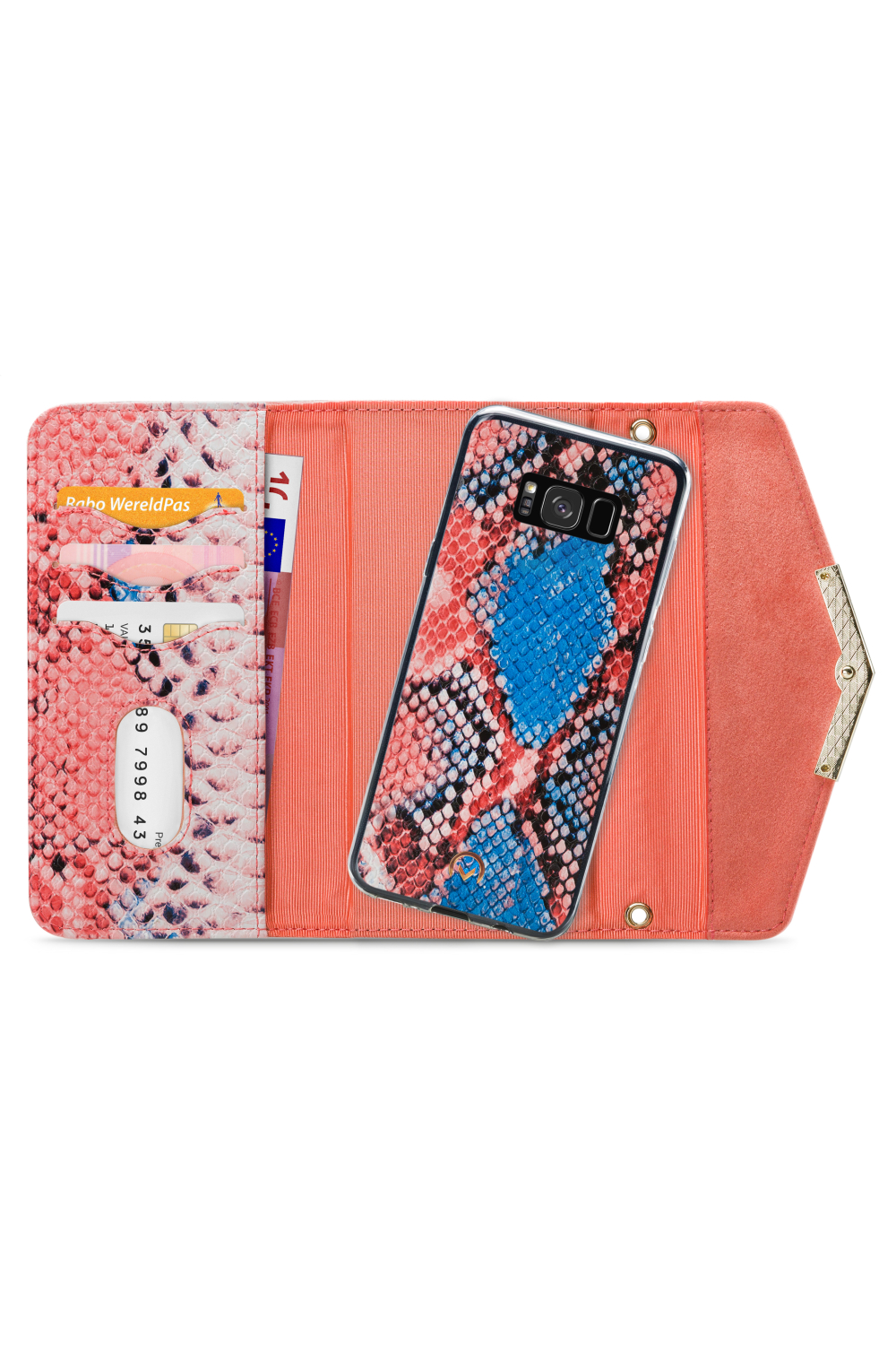 Mobilize 2In1 Gelly Velvet Clutch For Samsung Galaxy S8 Coral Snake - Afbeelding 4