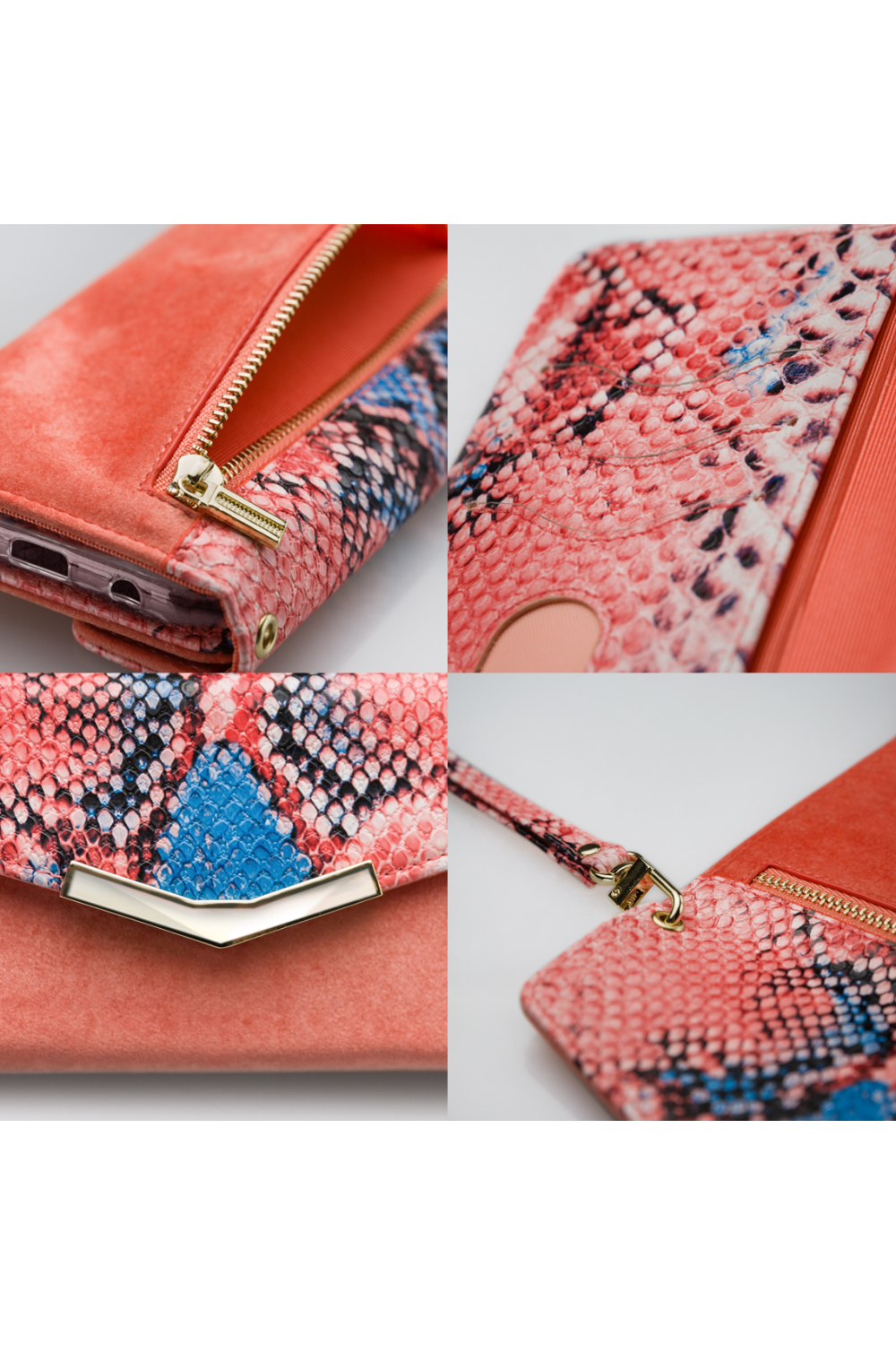Mobilize 2In1 Gelly Velvet Clutch For Samsung Galaxy S8 Coral Snake - Afbeelding 7