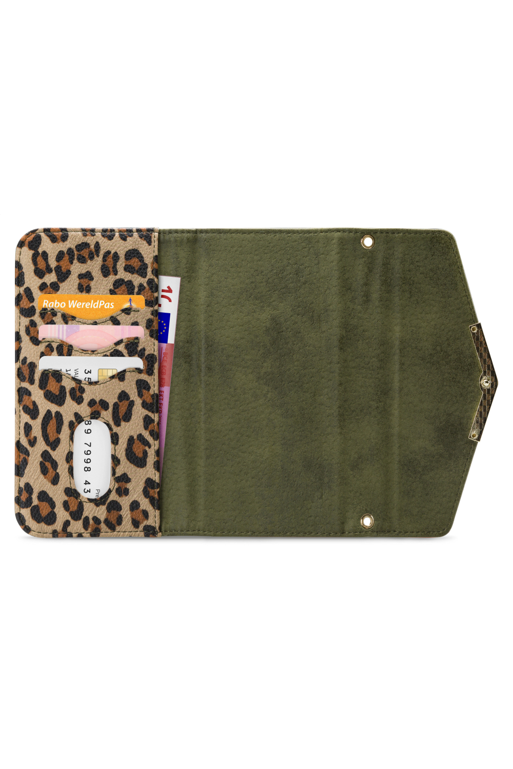Mobilize 2In1 Gelly Clutch For Apple Iphone 6 Plus/6S Plus/7 Plus/8 Plus Green Leopard - Afbeelding 3
