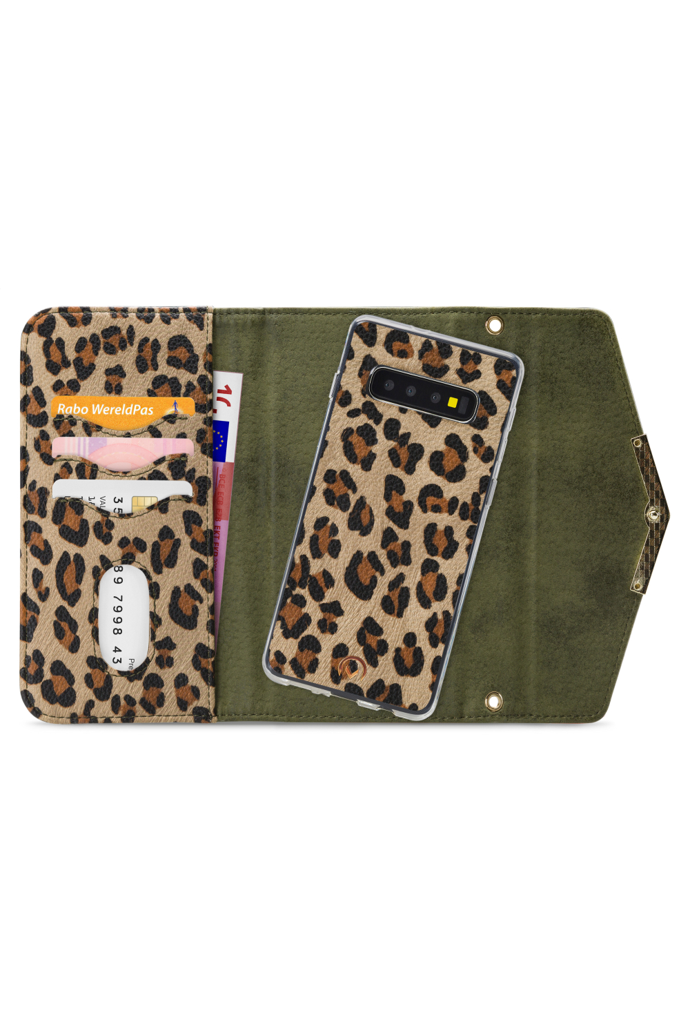 Mobilize 2In1 Gelly Clutch For Samsung Galaxy S10 Green Leopard - Afbeelding 4