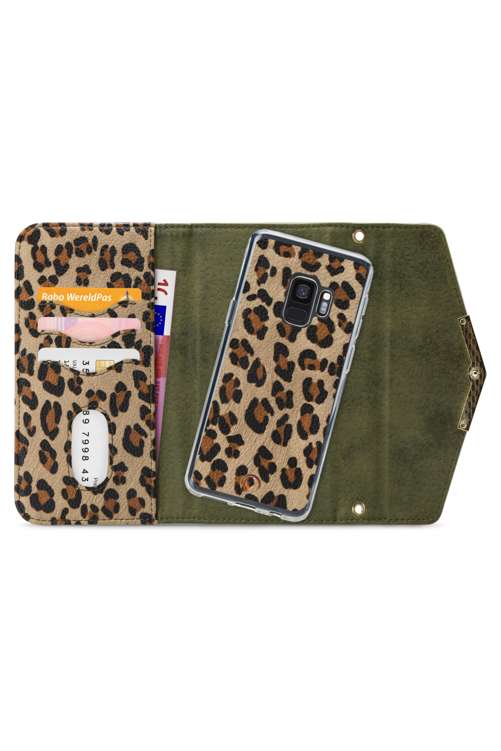 Mobilize 2In1 Gelly Clutch For Samsung Galaxy S9 Green Leopard - Afbeelding 4