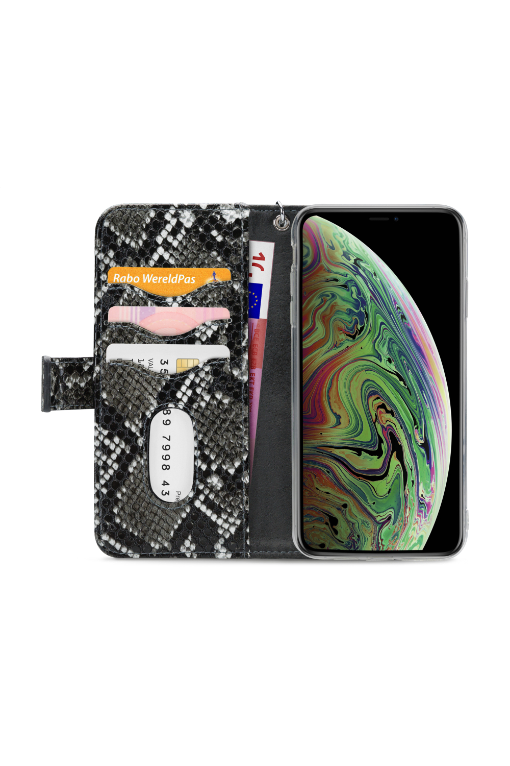 Mobilize 2In1 Gelly Zipper Case Apple Iphone Xs Max Black/Snake - Afbeelding 3