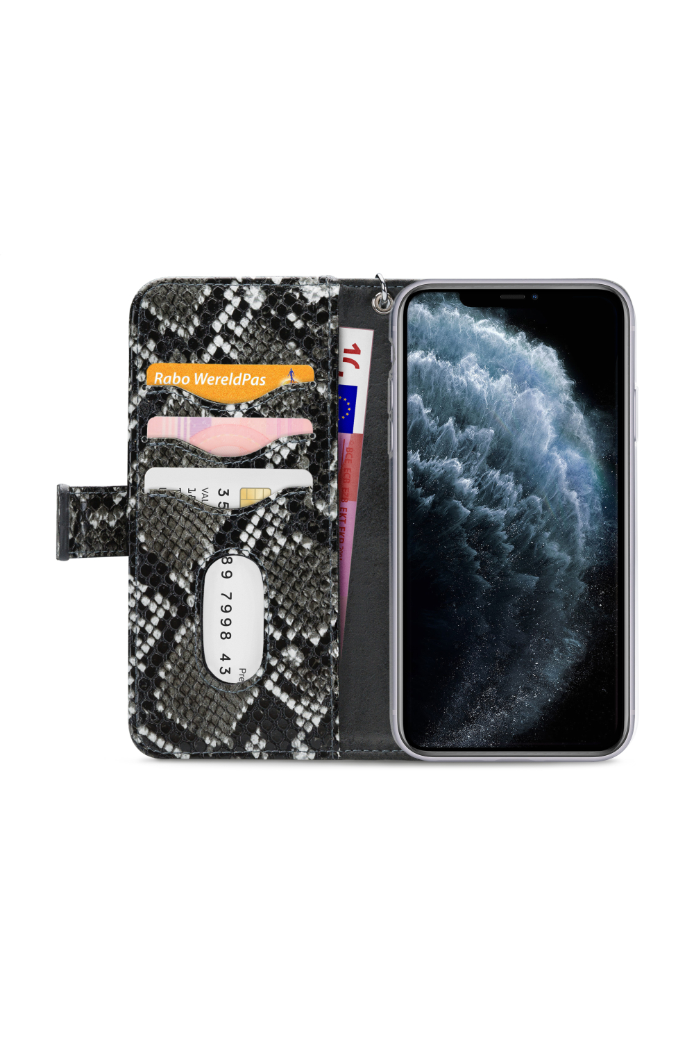 Mobilize 2In1 Gelly Zipper Case Apple Iphone 11 Pro Black/Snake - Afbeelding 3