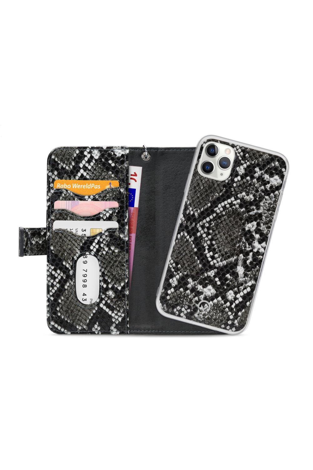 Mobilize 2In1 Gelly Zipper Case Apple Iphone 11 Pro Black/Snake - Afbeelding 4