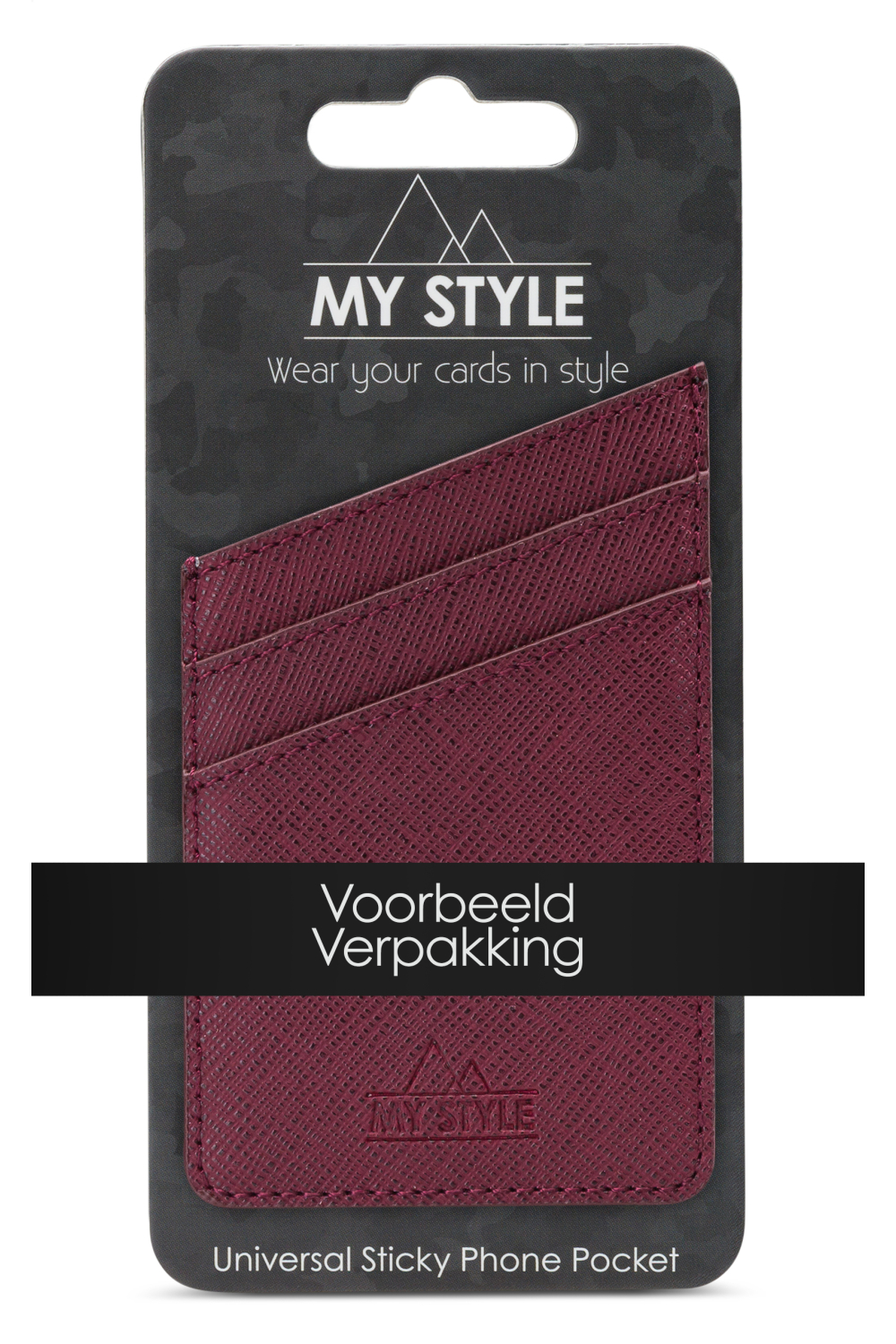 My Style Universal Sticky Card Pocket Brown - Afbeelding 3