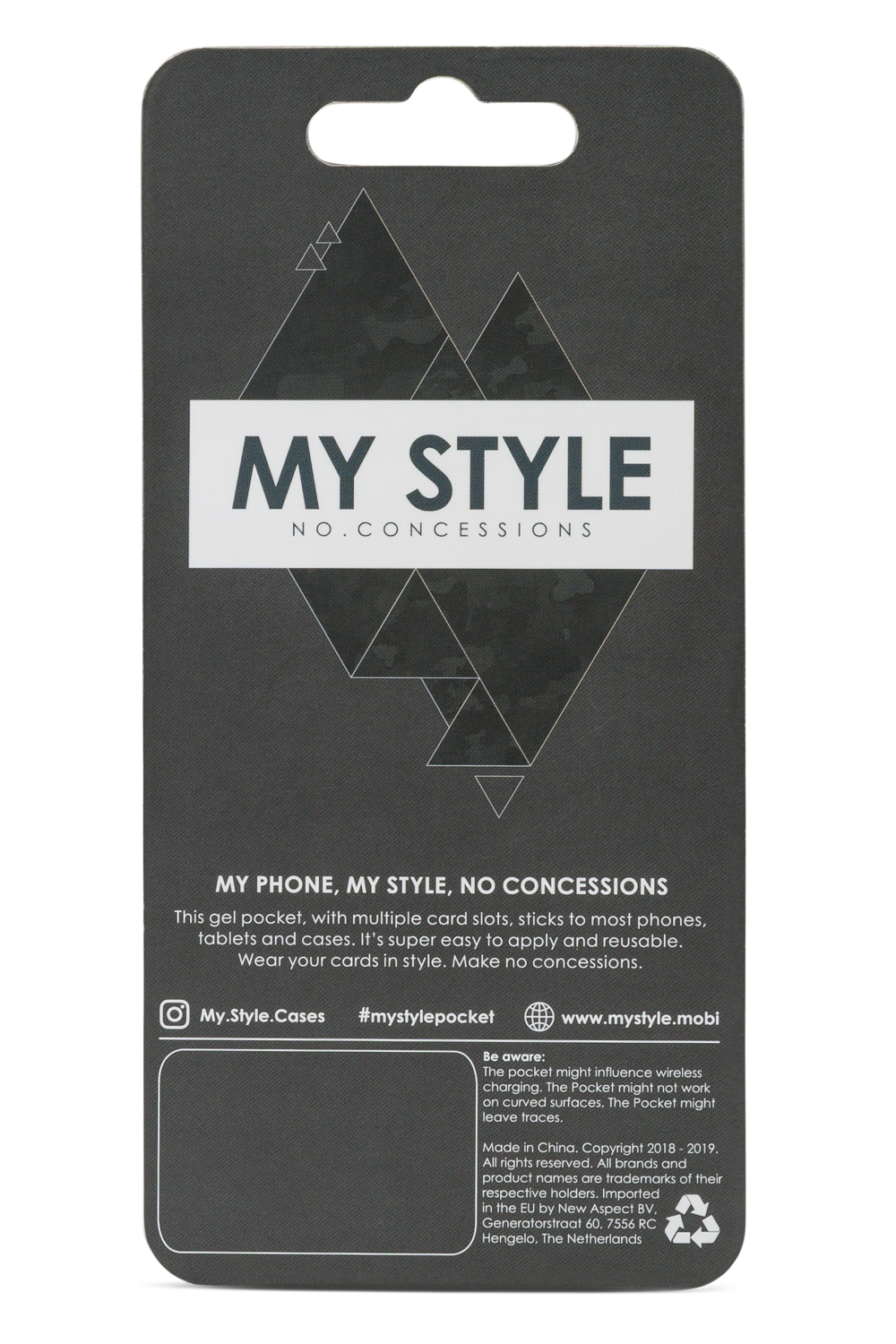 My Style Universal Sticky Card Pocket Brown - Afbeelding 4