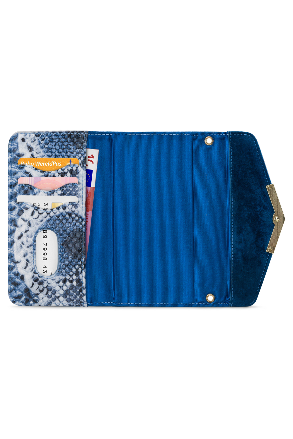 Mobilize 2In1 Gelly Velvet Clutch For Apple Iphone 11 Pro Royal Blue Snake - Afbeelding 3