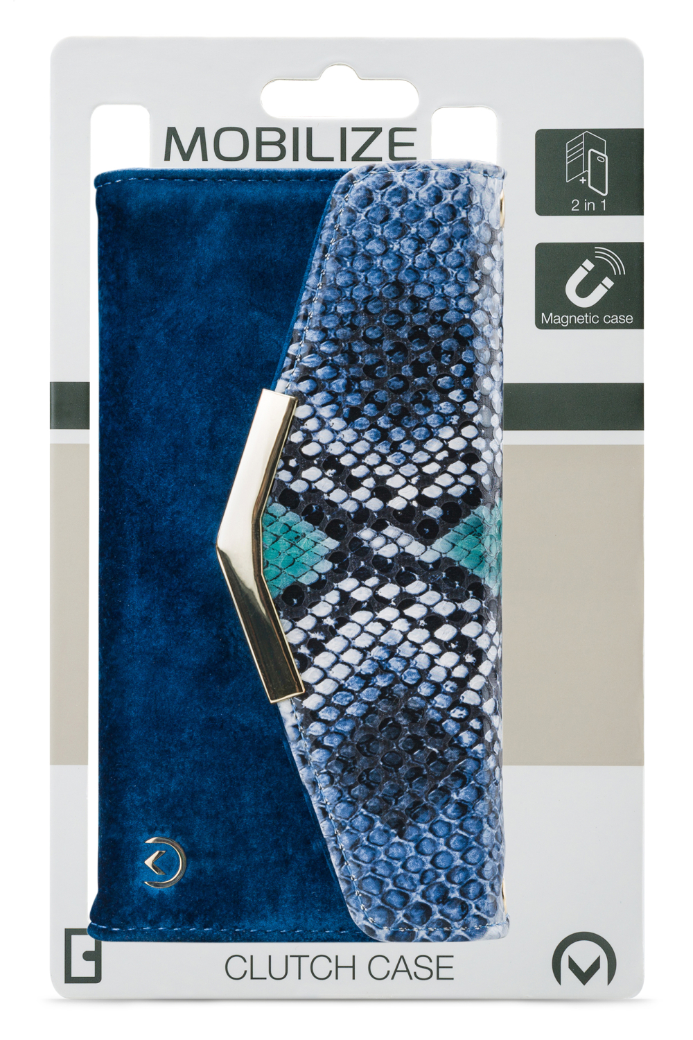 Mobilize 2In1 Gelly Velvet Clutch For Apple Iphone 11 Pro Royal Blue Snake - Afbeelding 8