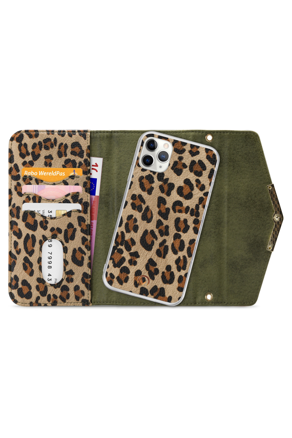 Mobilize 2In1 Gelly Clutch For Apple Iphone 11 Pro Max Green Leopard - Afbeelding 4