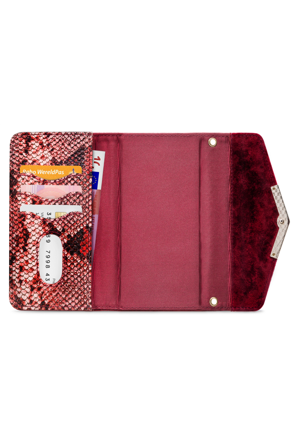 Mobilize 2In1 Gelly Velvet Clutch For Apple Iphone X/Xs Red Snake - Afbeelding 3