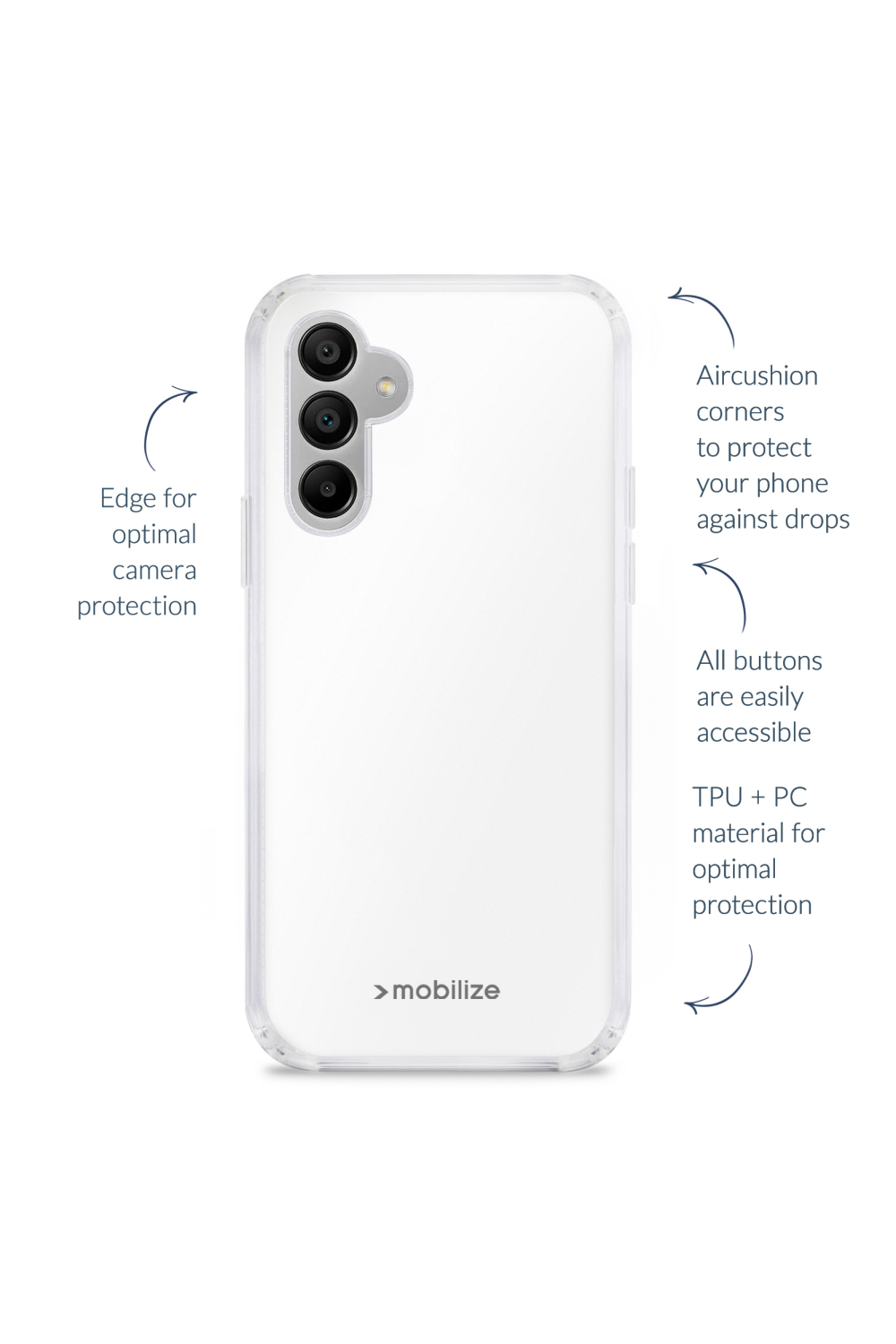 Mobilize Naked Protection Case Samsung Galaxy A51 Clear - Afbeelding 4