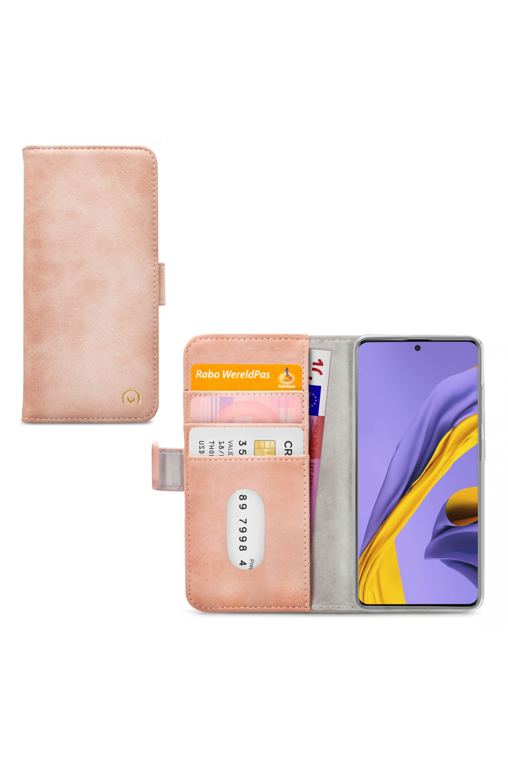 Mobilize Elite Gelly Wallet Book Case Samsung Galaxy A71 Soft Pink