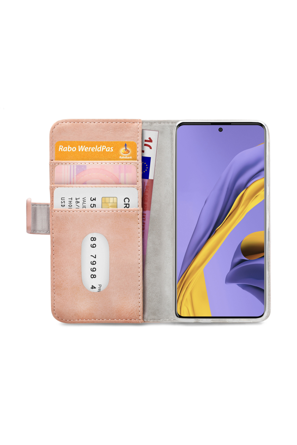 Mobilize Elite Gelly Wallet Book Case Samsung Galaxy A71 Soft Pink - Afbeelding 4