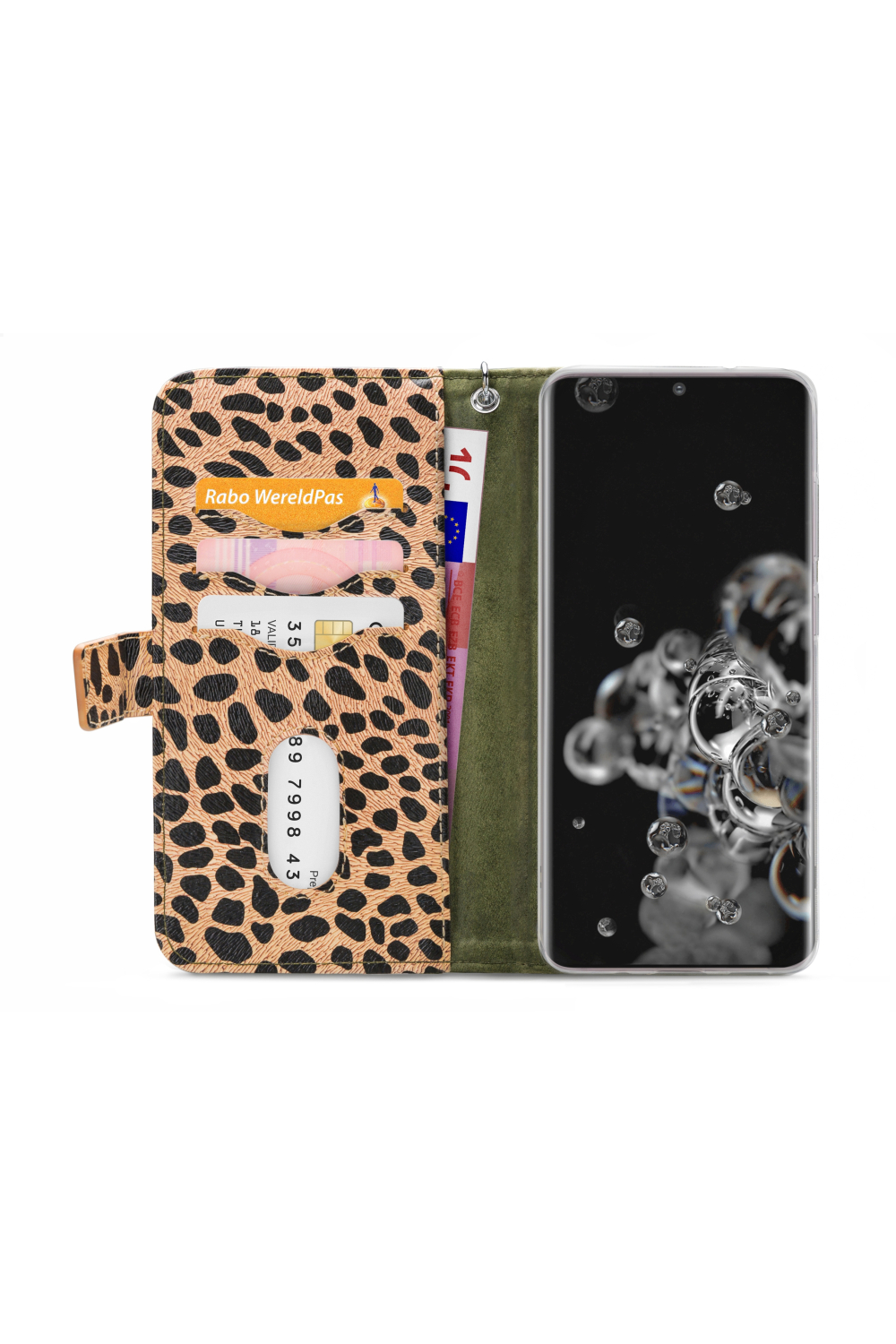 Mobilize 2In1 Gelly Zipper Case Samsung Galaxy S20 Ultra/S20 Ultra 5G Olive/Leopard - Afbeelding 3