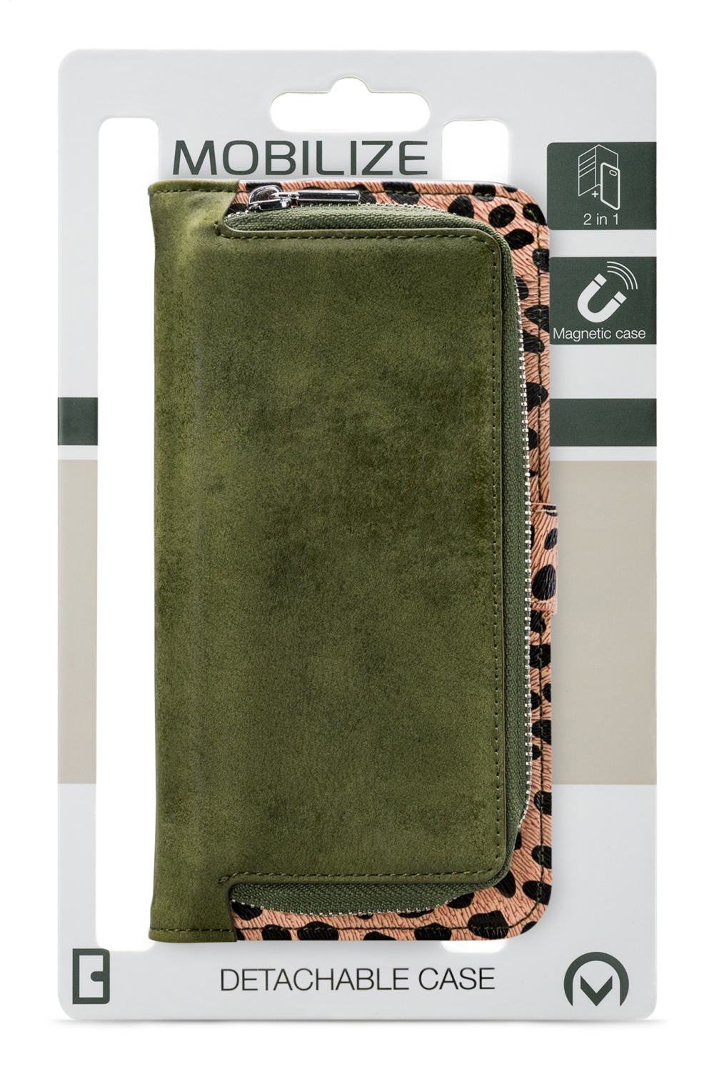 Mobilize 2In1 Gelly Zipper Case Samsung Galaxy S20 Ultra/S20 Ultra 5G Olive/Leopard - Afbeelding 8