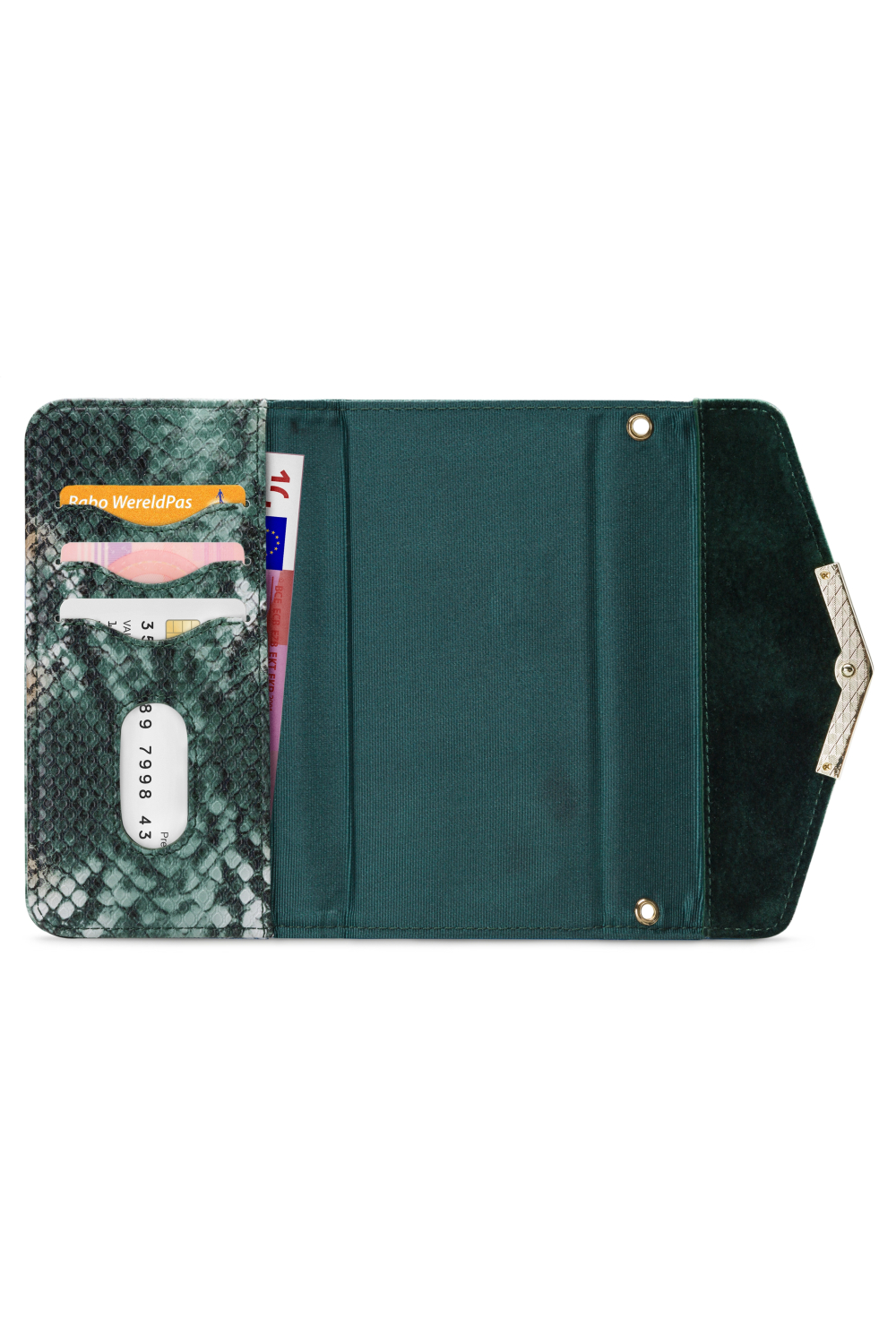 Mobilize 2In1 Gelly Velvet Clutch For Samsung Galaxy S20 Ultra/S20 Ultra 5G Green Snake - Afbeelding 3