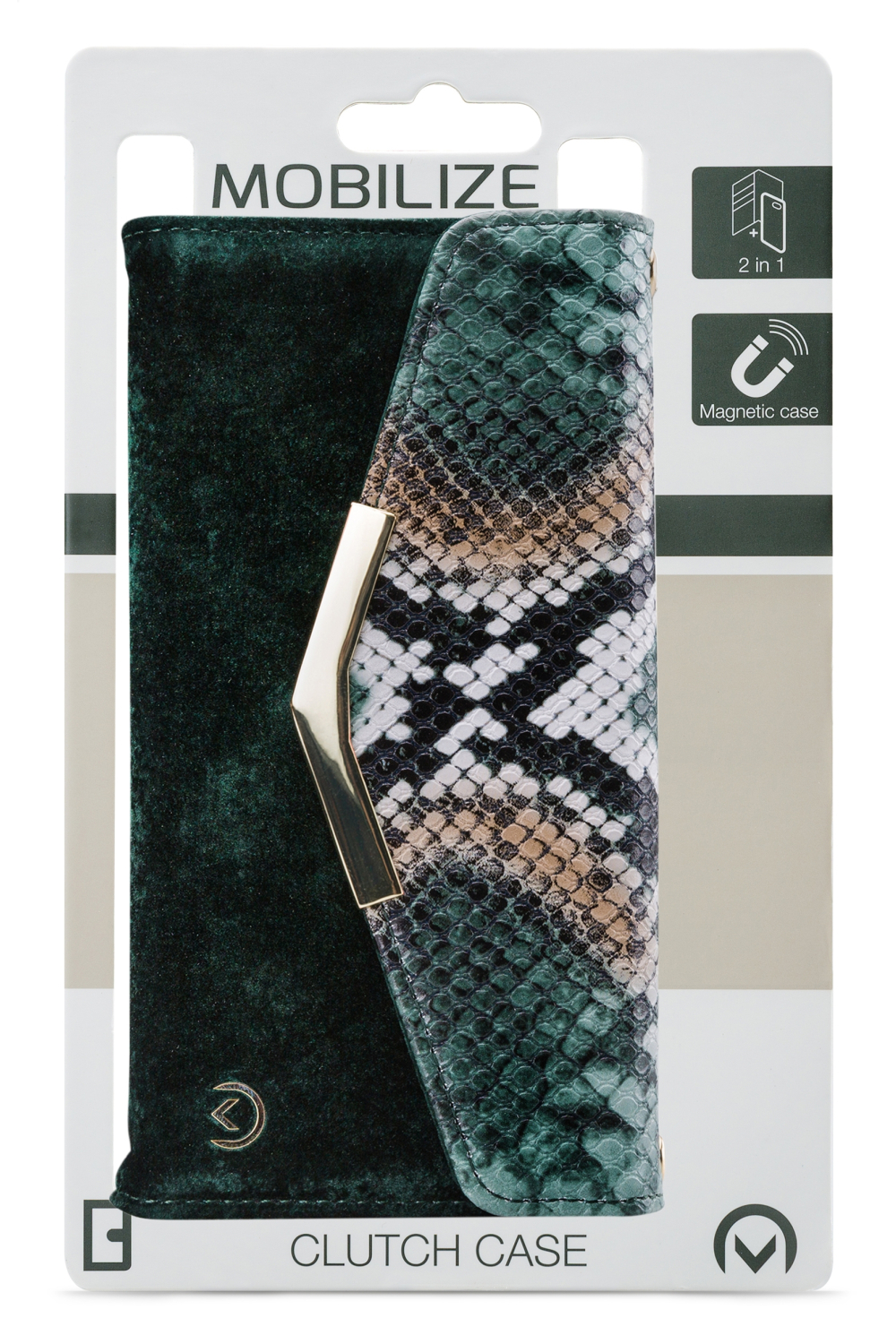 Mobilize 2In1 Gelly Velvet Clutch For Samsung Galaxy S20 Ultra/S20 Ultra 5G Green Snake - Afbeelding 8