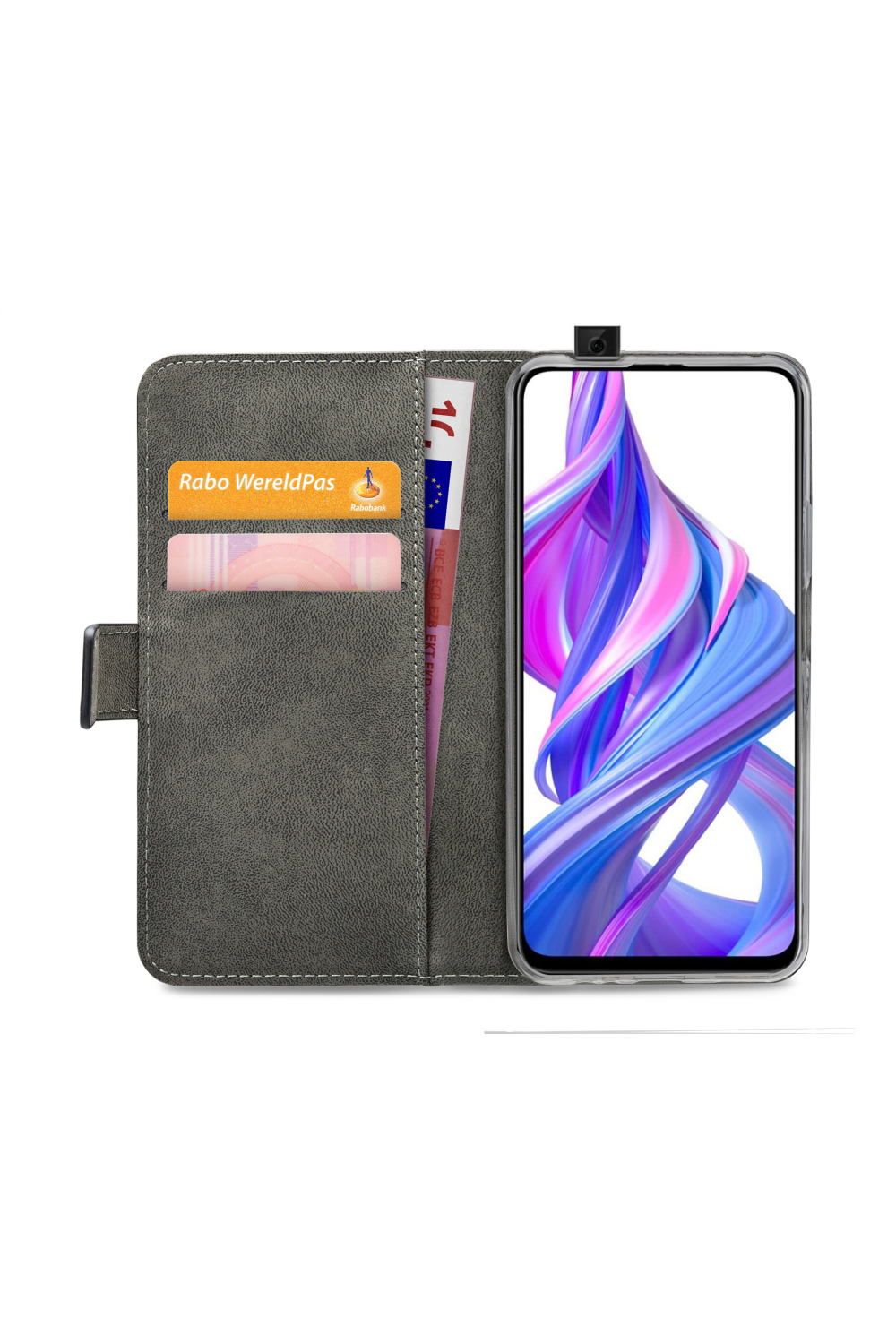 Mobilize Classic Gelly Wallet Book Case Honor 9X Pro Black - Afbeelding 4