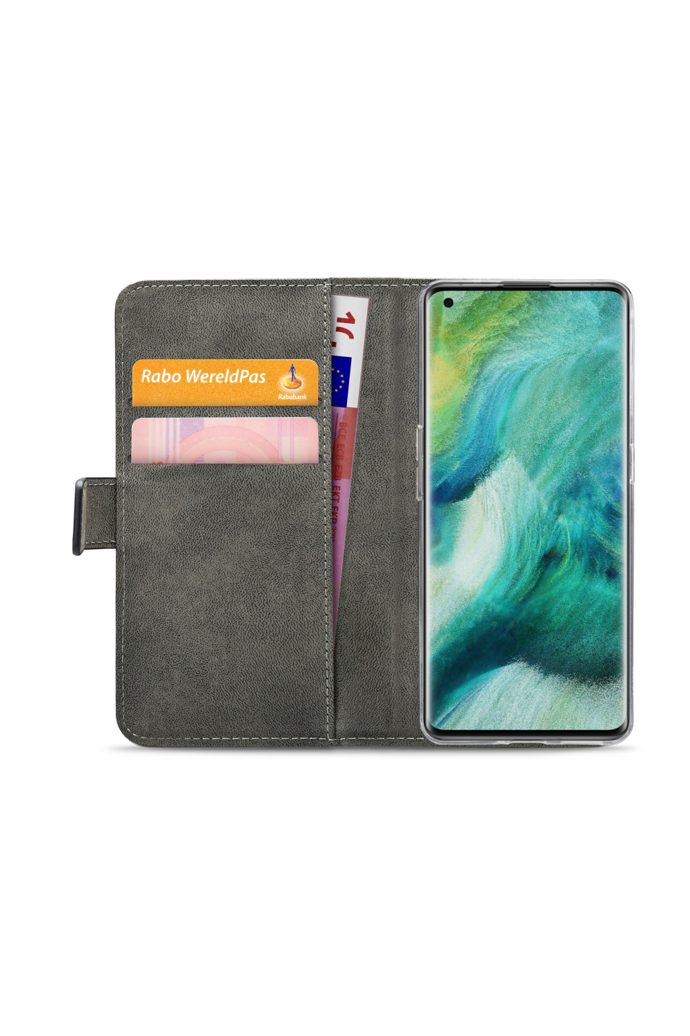 Mobilize Classic Gelly Wallet Book Case Oppo Find X2 Black - Afbeelding 4