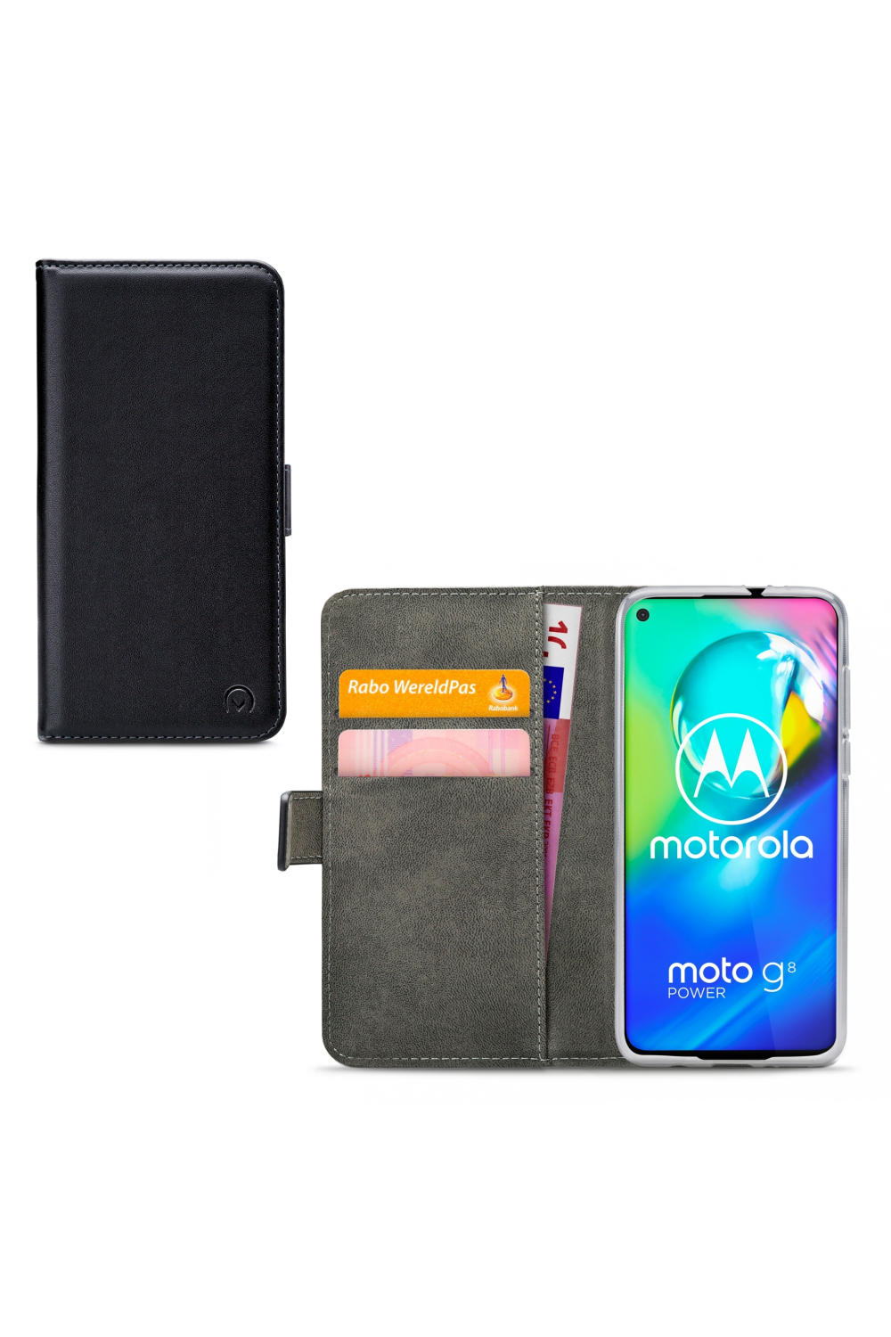 Mobilize Classic Gelly Wallet Book Case Motorola Moto G8 Power Black
