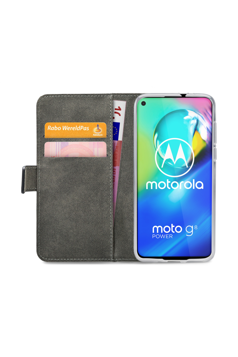 Mobilize Classic Gelly Wallet Book Case Motorola Moto G8 Power Black - Afbeelding 4