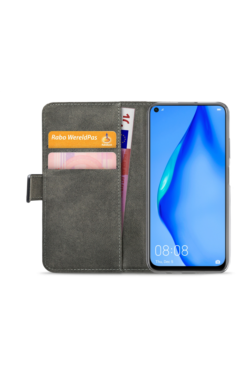 Mobilize Classic Gelly Wallet Book Case Huawei P40 Lite Black - Afbeelding 4