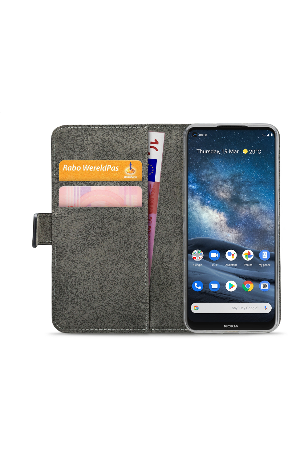 Mobilize Classic Gelly Wallet Book Case Nokia 8.3 5G Black - Afbeelding 4